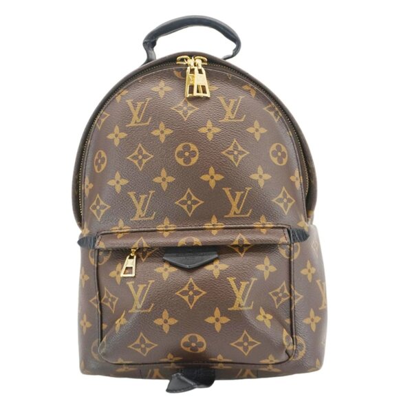 LOUIS VUITTON  Palm Springs PM Monogram Canvas Backpack Brown - Picture 1 of 16